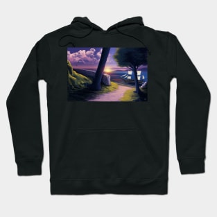 Path to Sunset Sea Hoodie